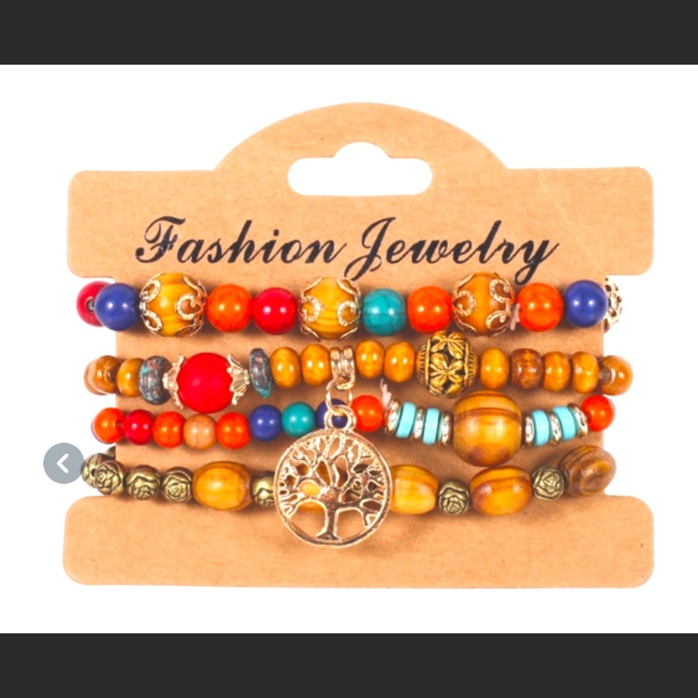 Wooded Beads Bracelet
